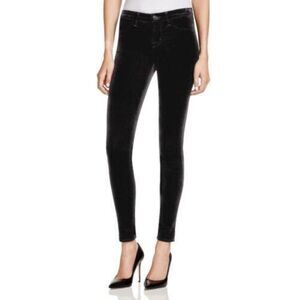 J Brand Black Jeans The Deal Skinny Leg Size 28 Noir Ankle Zip